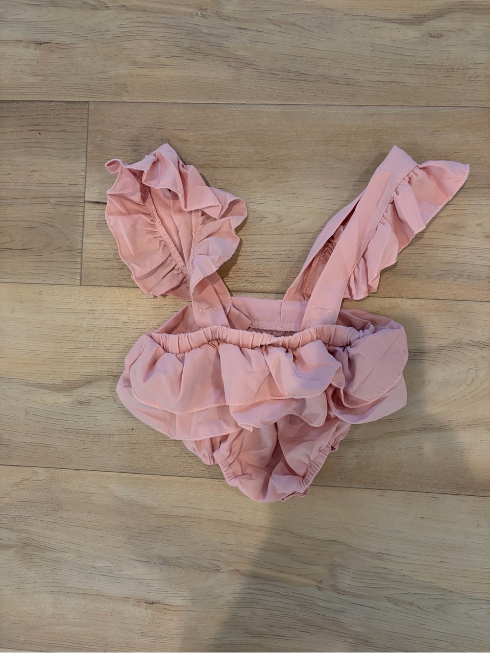 Baileys Blossom Pink Ruffle One-Piece Bodysuit for Kids